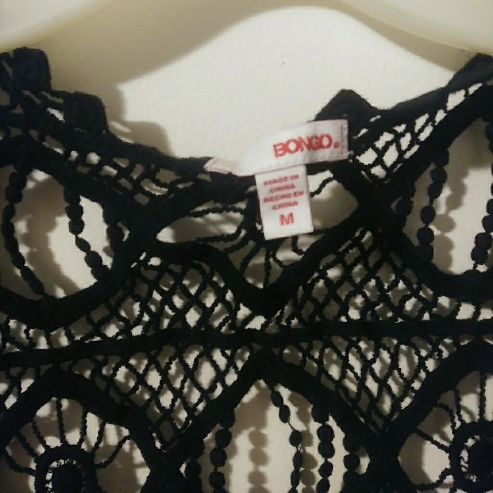 Womens bongo lace vest